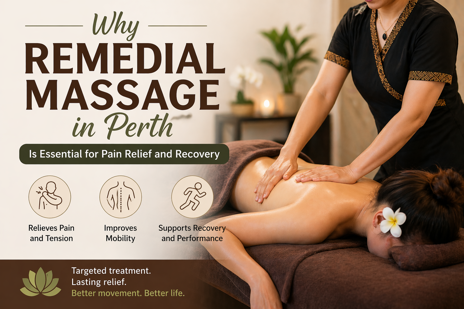 Why Remedial Massage in Perth Is Essential for Pain Relief and Recovery